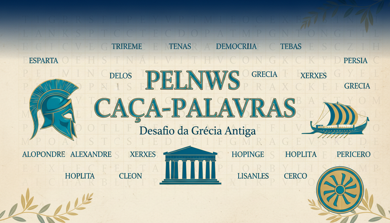 Caça Palavras Guerra do Peloponeso